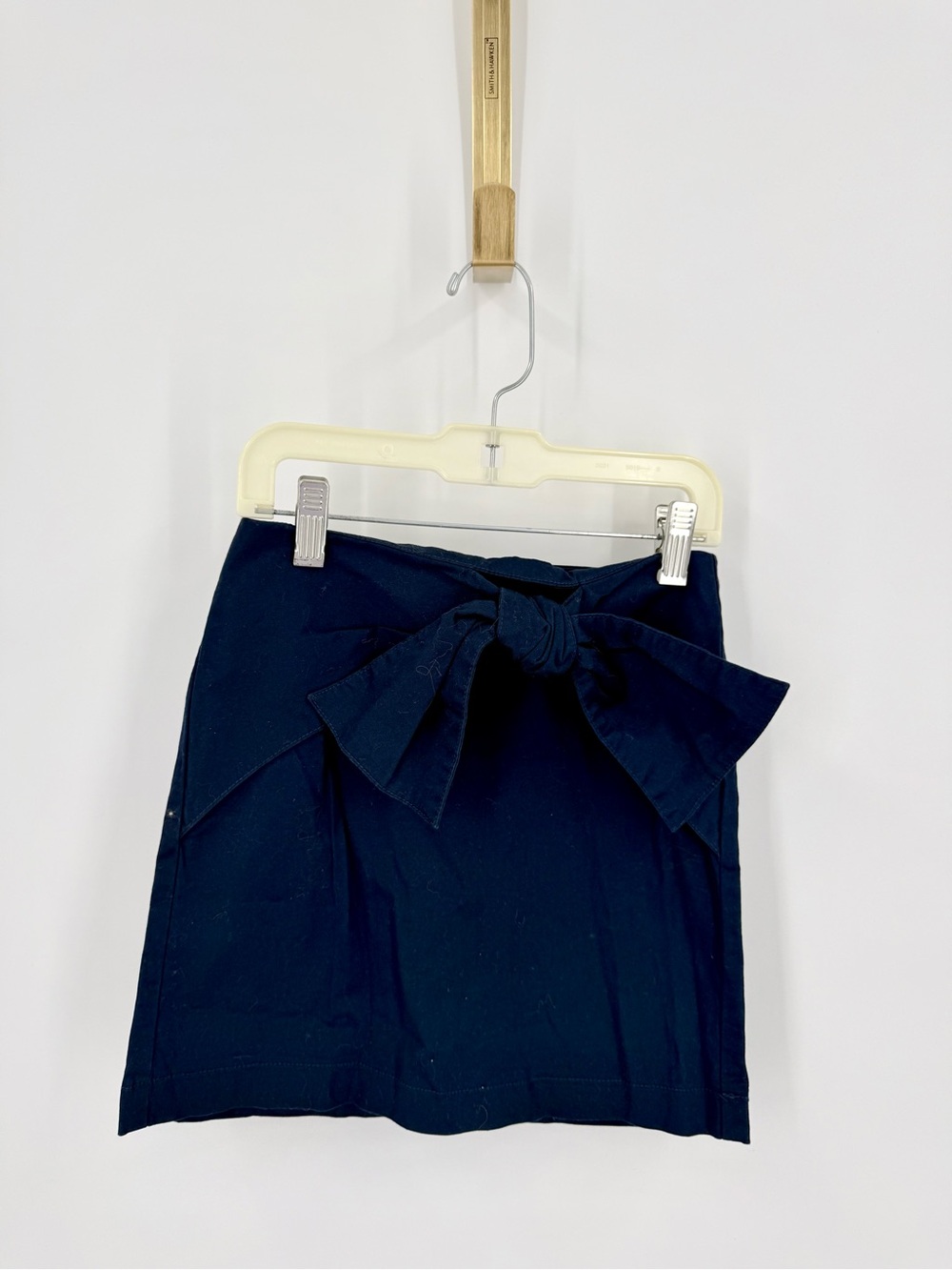 Habitual Navy Tie-Waist Mini Skirt